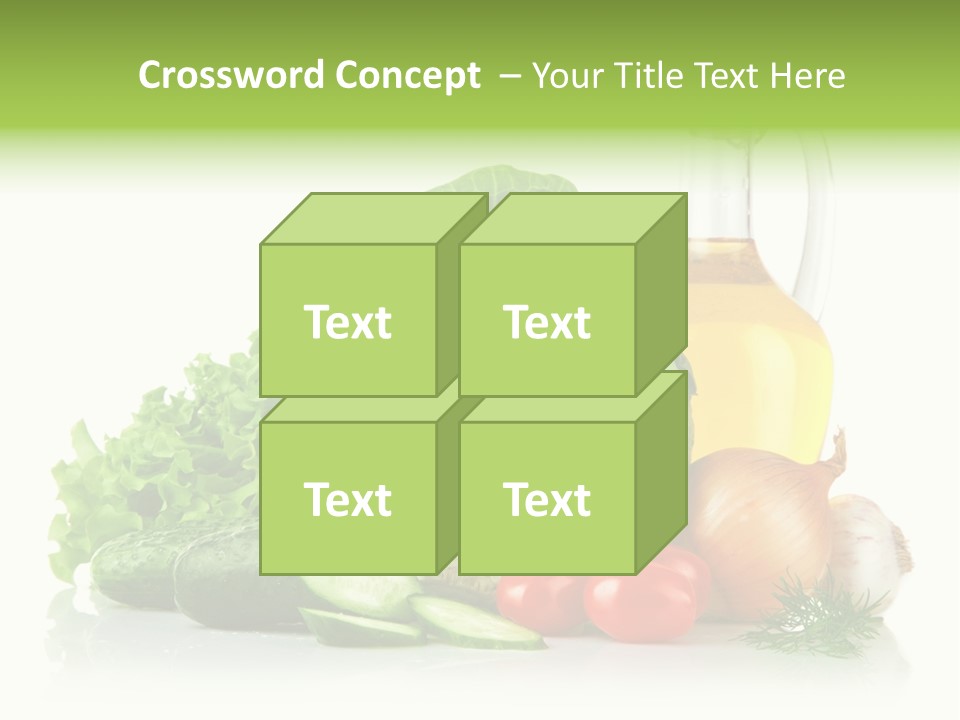 Background Cucumber Oil PowerPoint Template