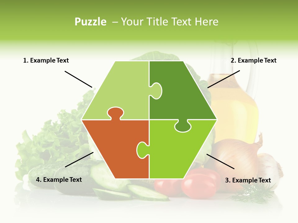 Background Cucumber Oil PowerPoint Template