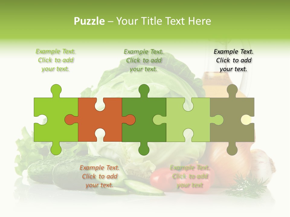 Background Cucumber Oil PowerPoint Template