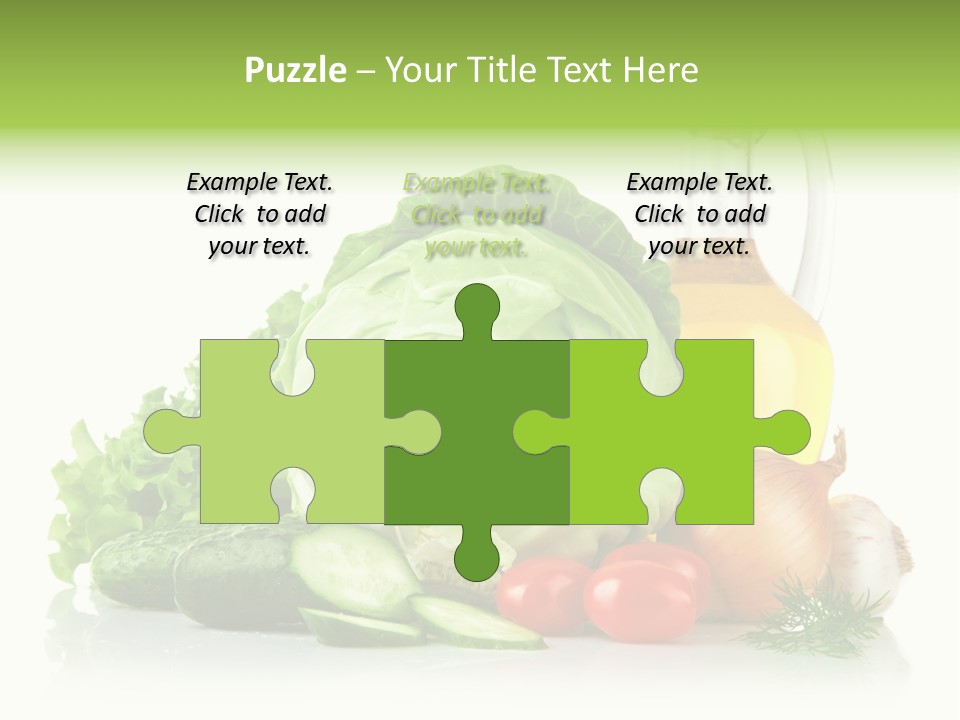 Background Cucumber Oil PowerPoint Template