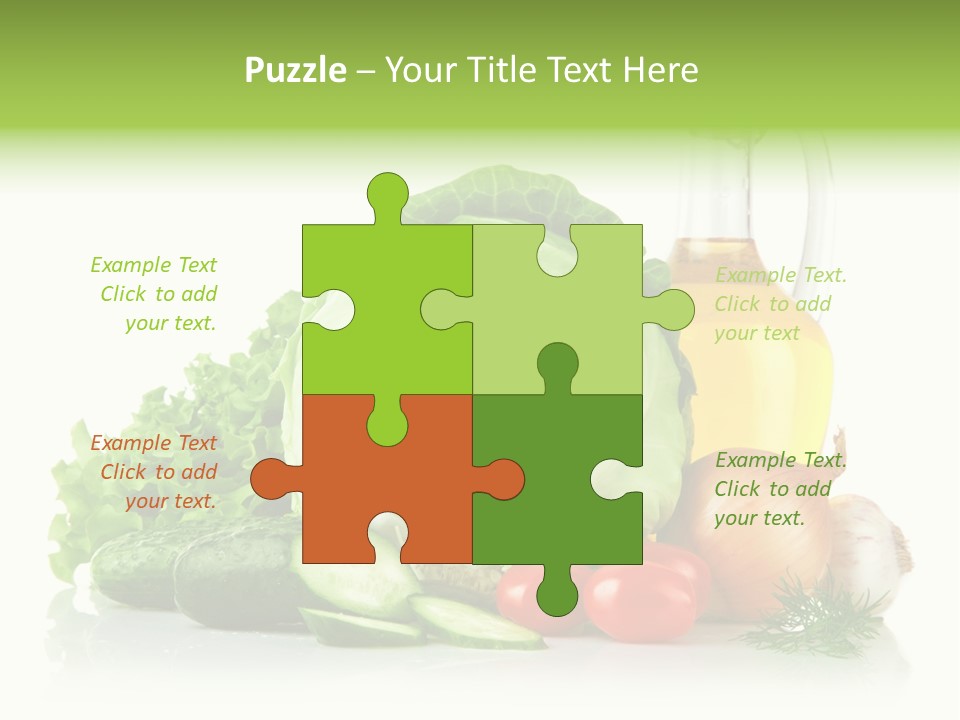 Background Cucumber Oil PowerPoint Template