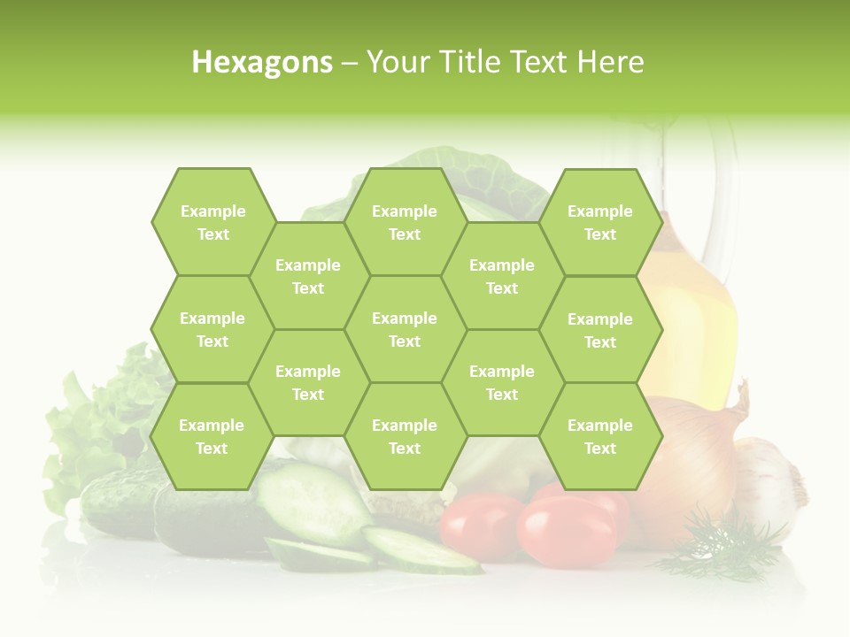 Background Cucumber Oil PowerPoint Template