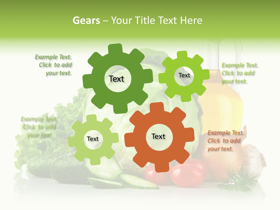 Background Cucumber Oil PowerPoint Template