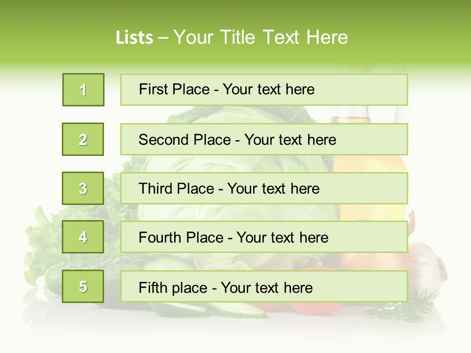 Background Cucumber Oil PowerPoint Template