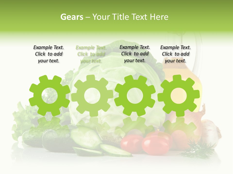 Background Cucumber Oil PowerPoint Template