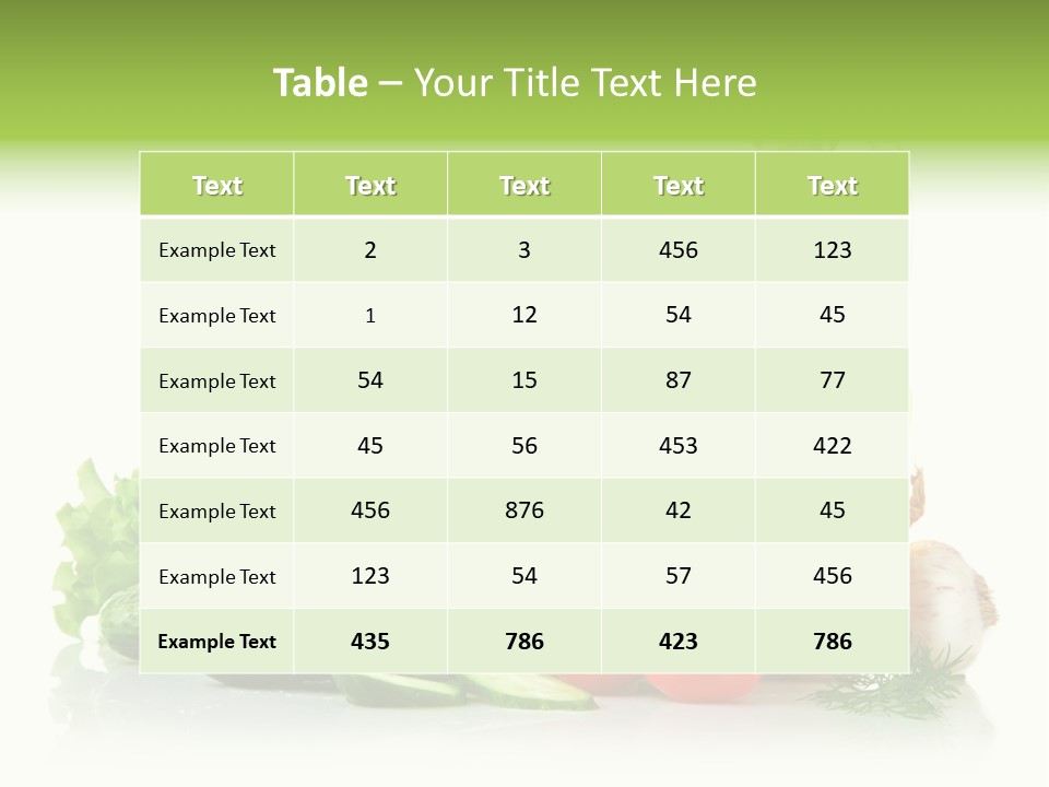 Background Cucumber Oil PowerPoint Template