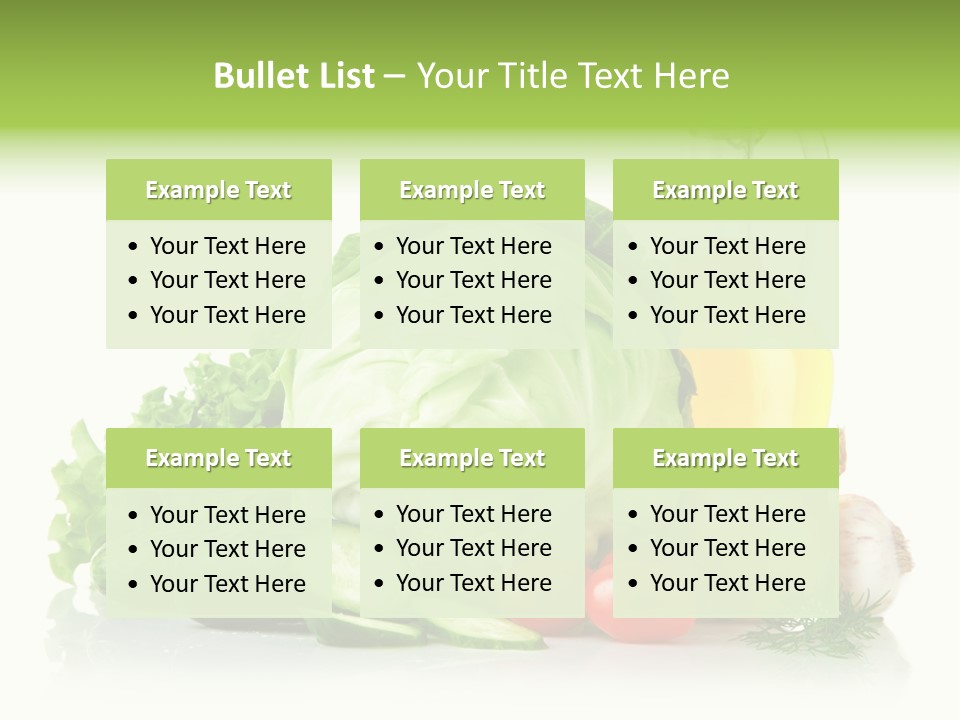 Background Cucumber Oil PowerPoint Template