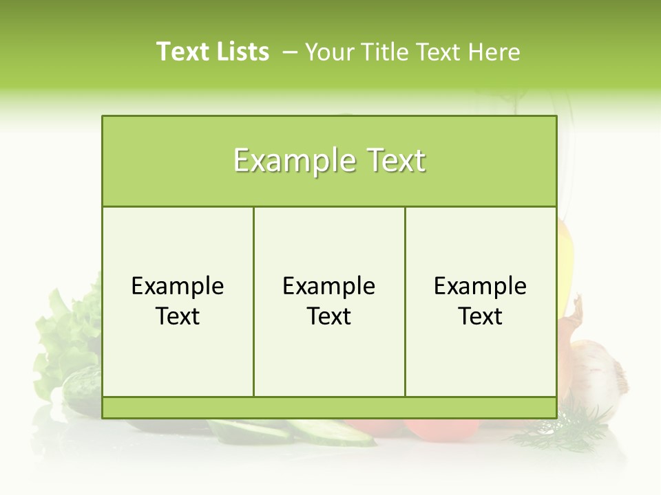 Background Cucumber Oil PowerPoint Template
