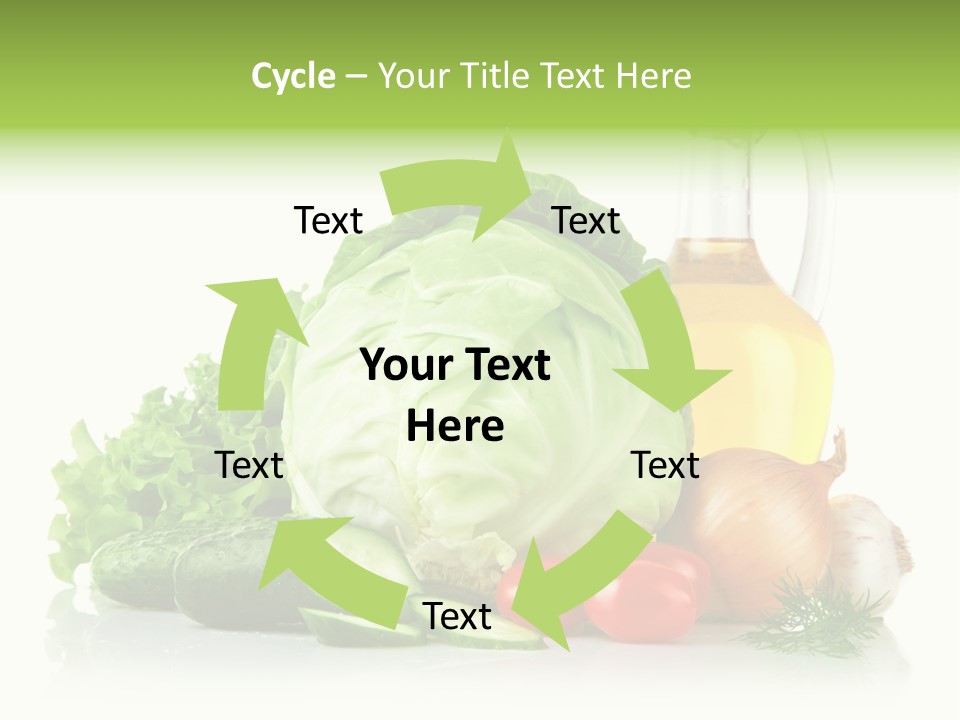Background Cucumber Oil PowerPoint Template