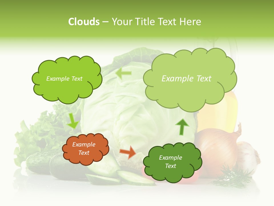 Background Cucumber Oil PowerPoint Template