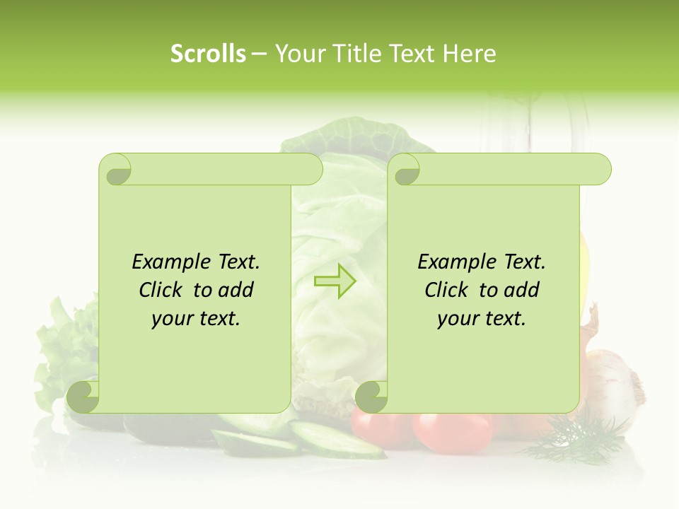 Background Cucumber Oil PowerPoint Template