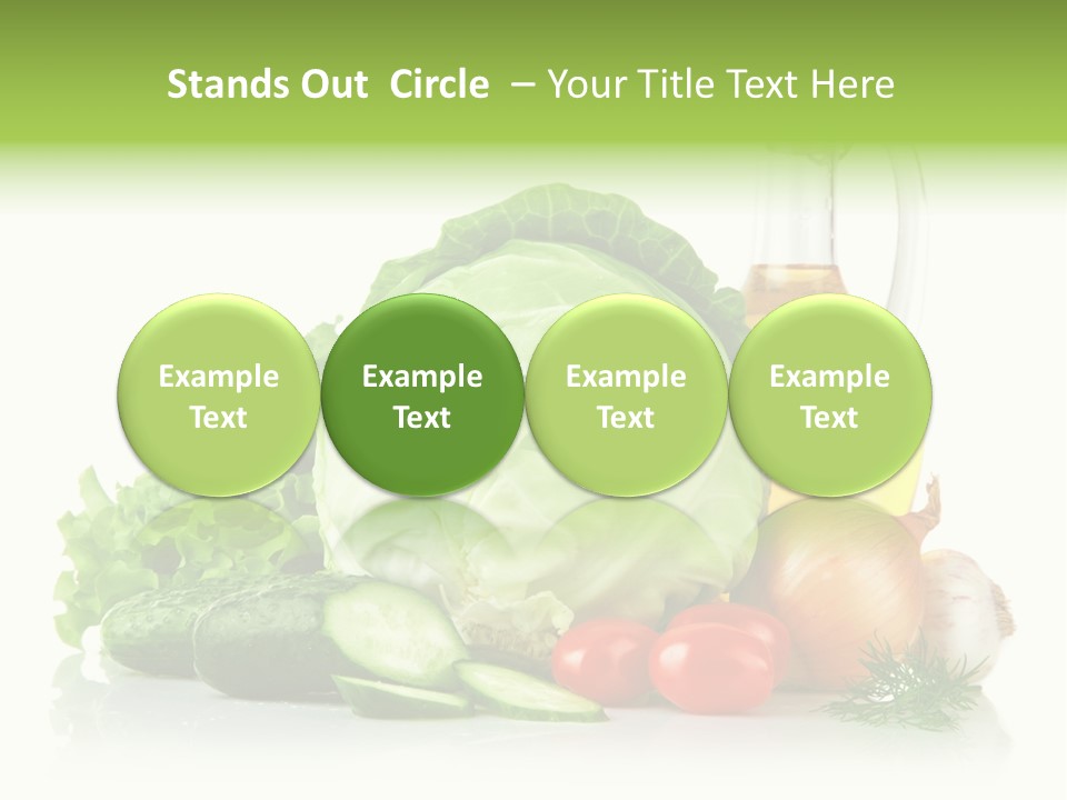 Background Cucumber Oil PowerPoint Template