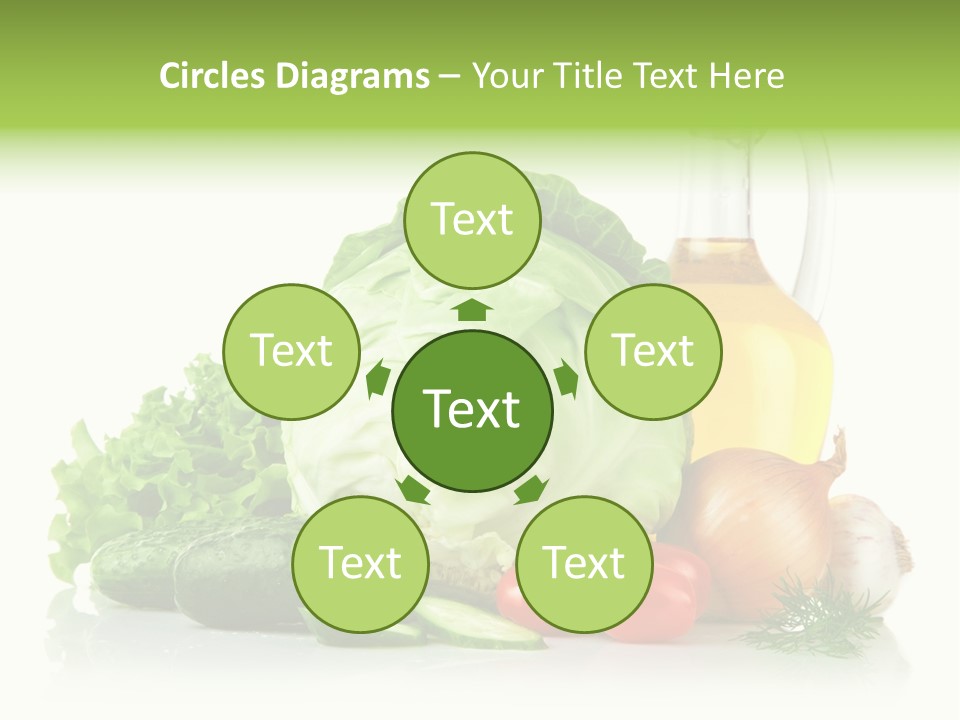 Background Cucumber Oil PowerPoint Template