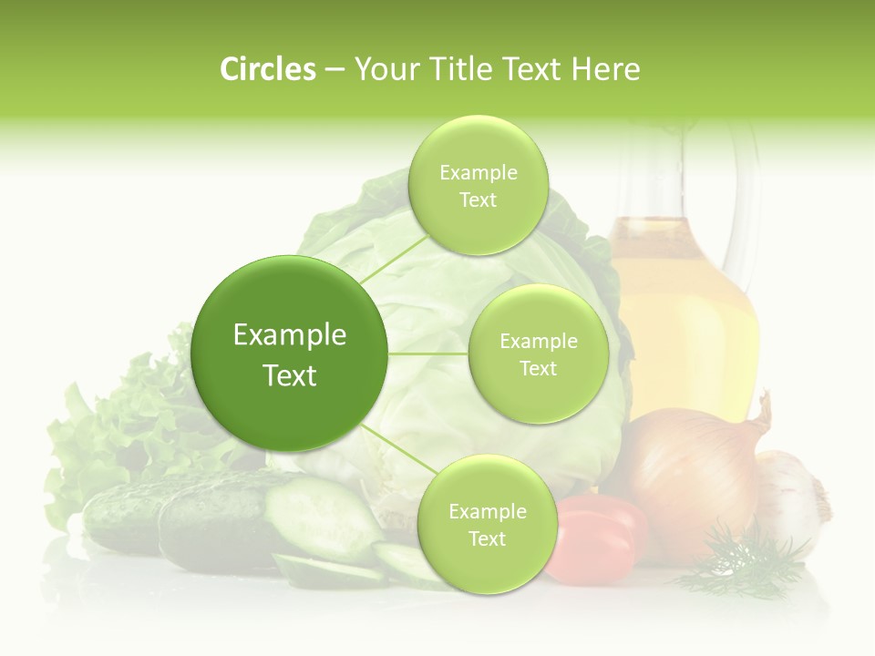 Background Cucumber Oil PowerPoint Template