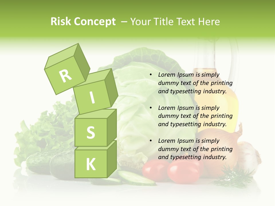 Background Cucumber Oil PowerPoint Template