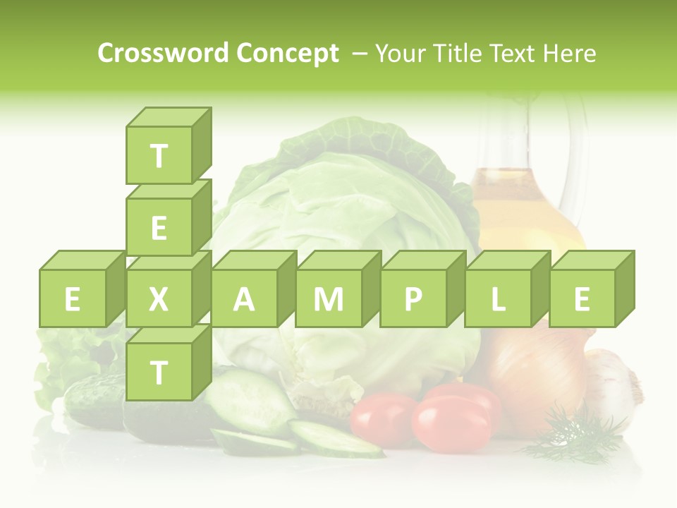 Background Cucumber Oil PowerPoint Template