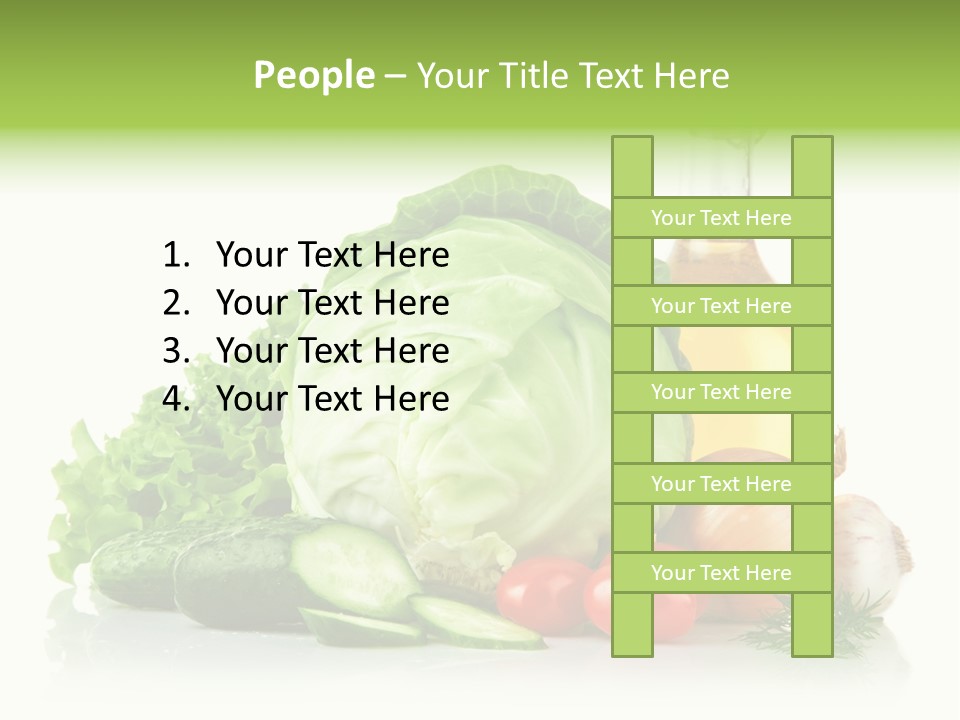 Background Cucumber Oil PowerPoint Template