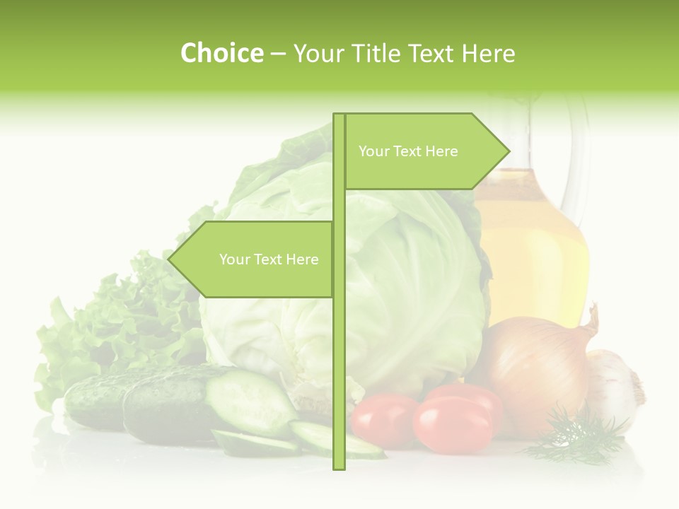 Background Cucumber Oil PowerPoint Template