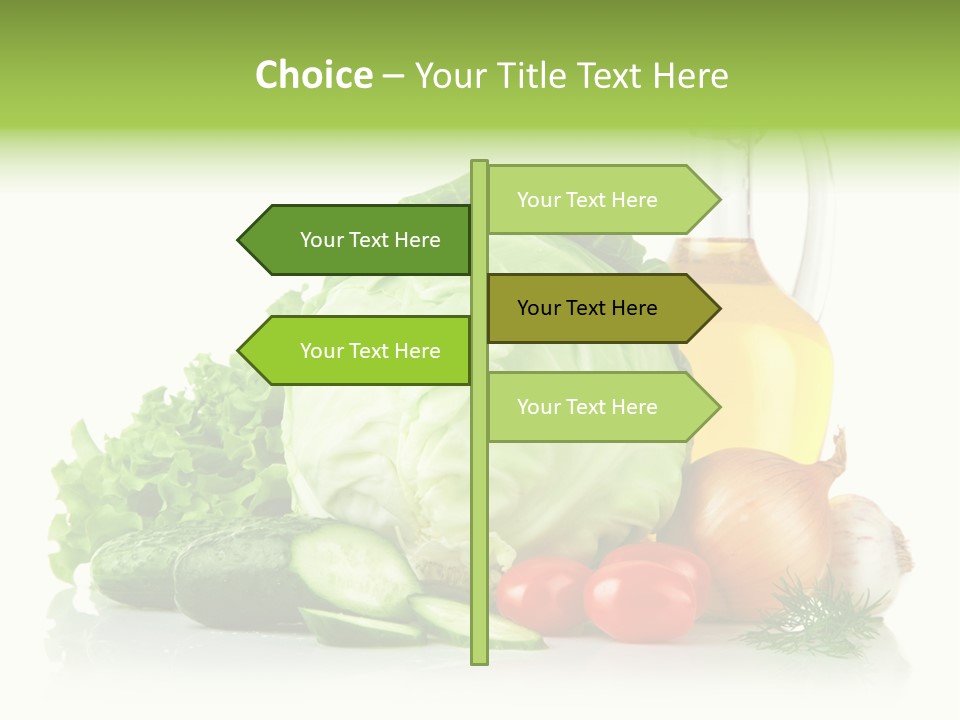 Background Cucumber Oil PowerPoint Template