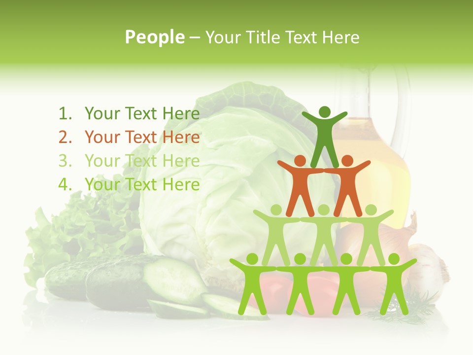 Background Cucumber Oil PowerPoint Template