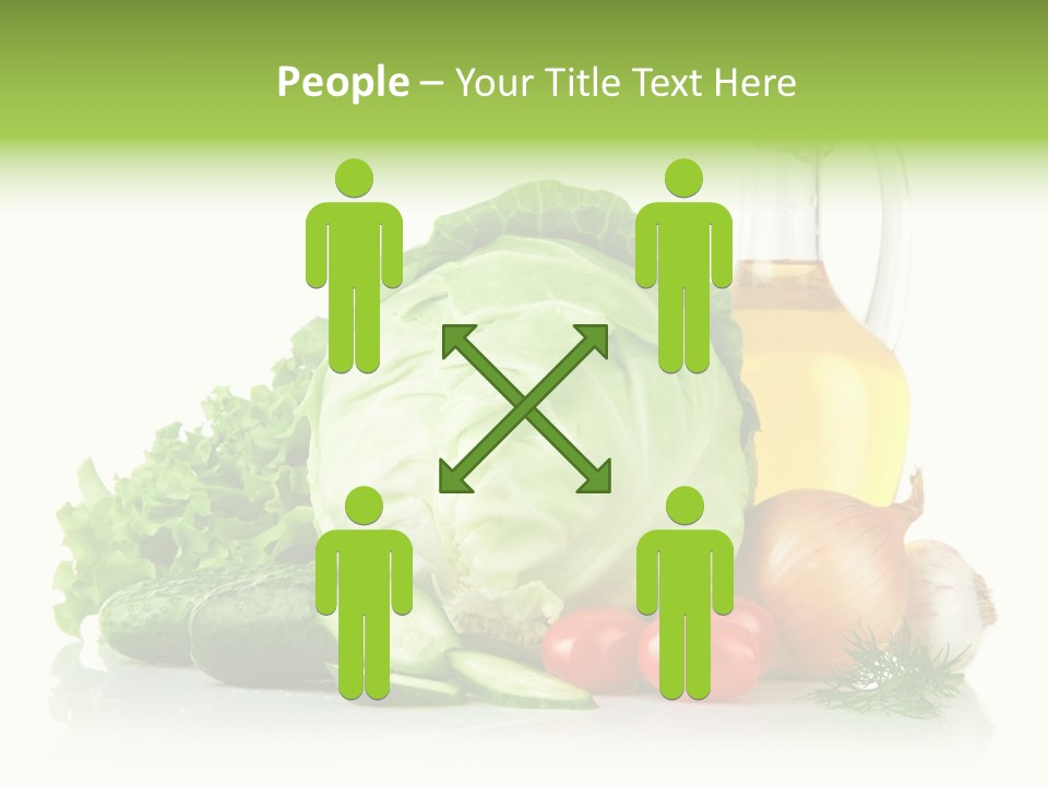 Background Cucumber Oil PowerPoint Template