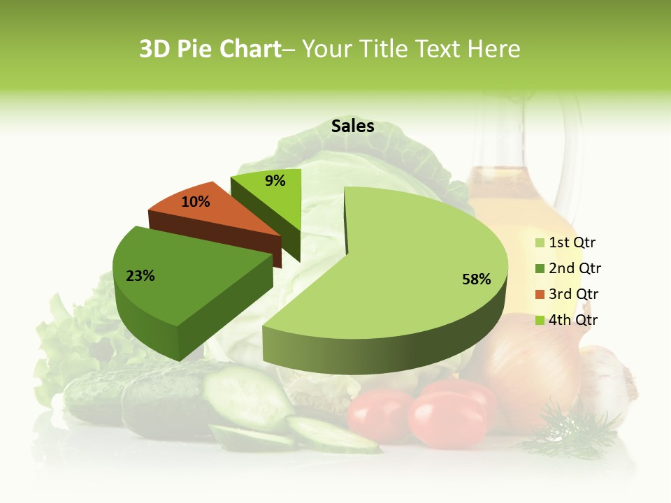 Background Cucumber Oil PowerPoint Template