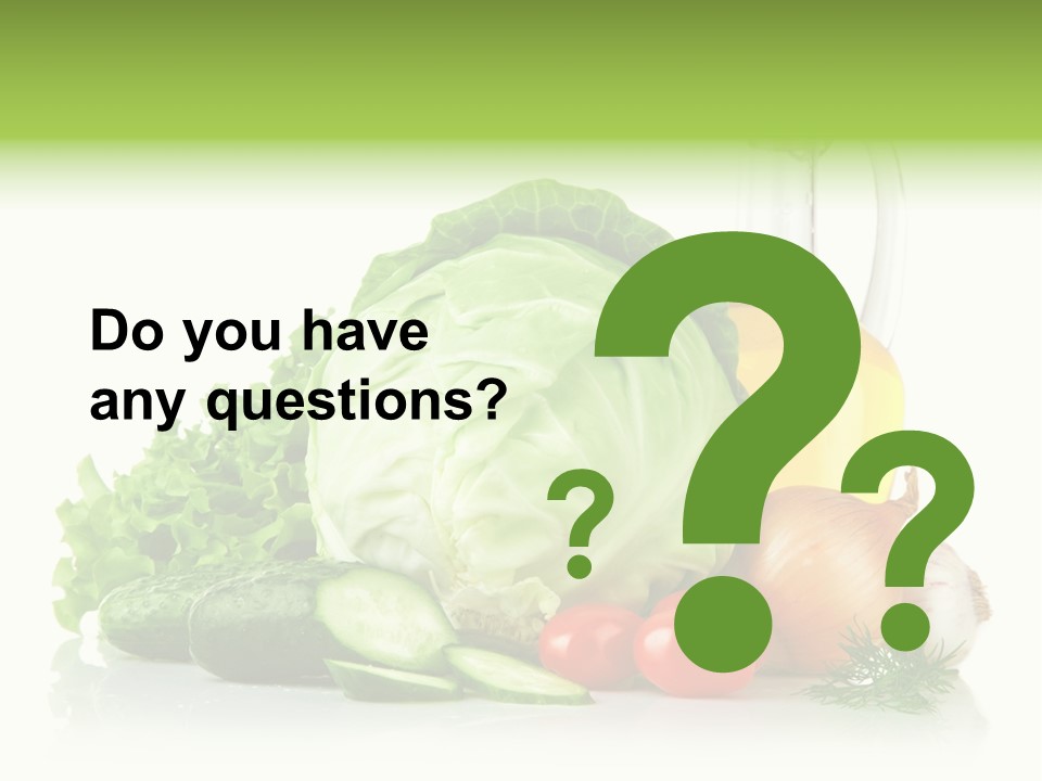 Background Cucumber Oil PowerPoint Template