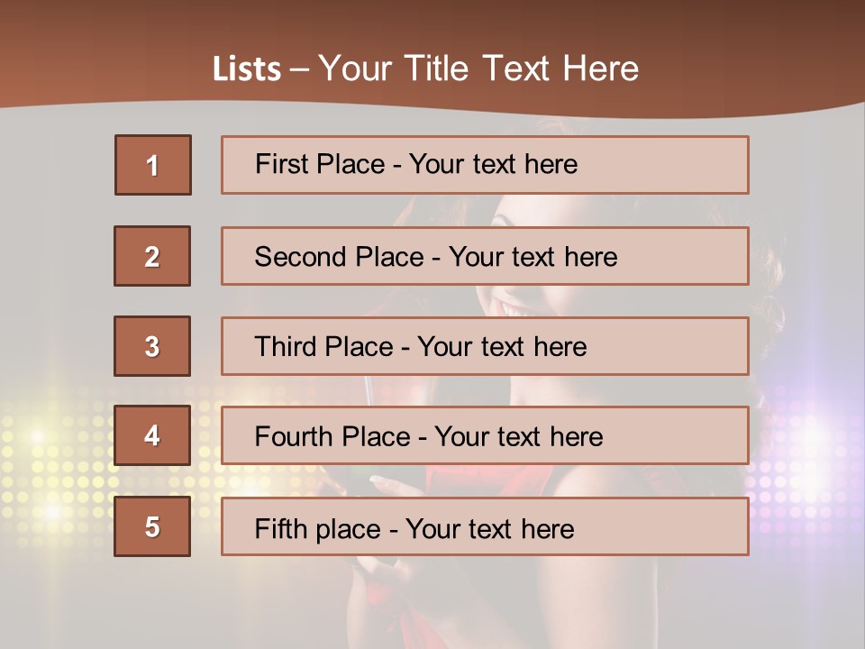 Beauty Aside Nightlife PowerPoint Template