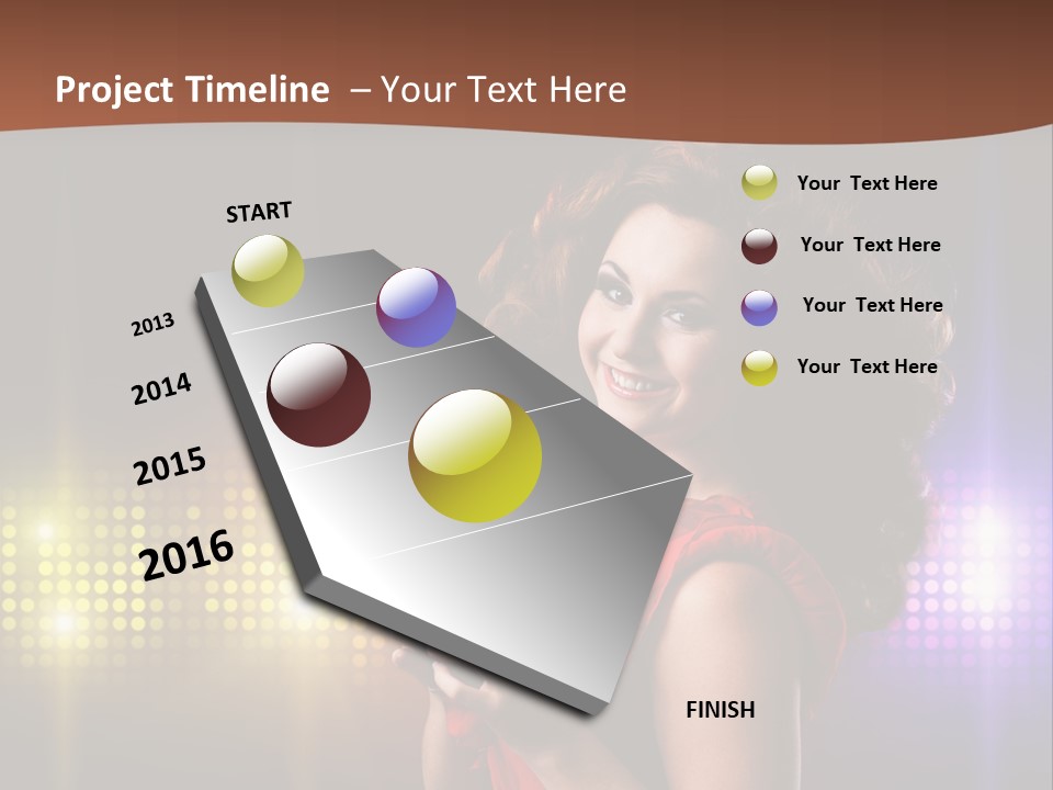 Beauty Aside Nightlife PowerPoint Template