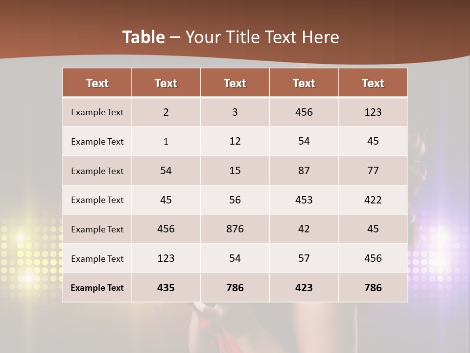 Beauty Aside Nightlife PowerPoint Template