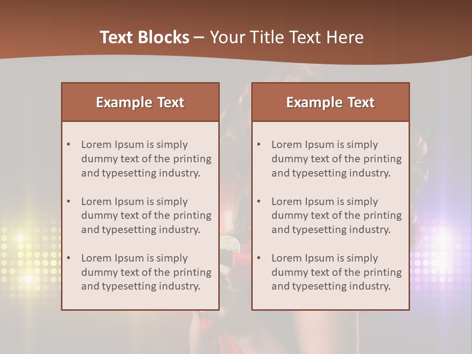 Beauty Aside Nightlife PowerPoint Template