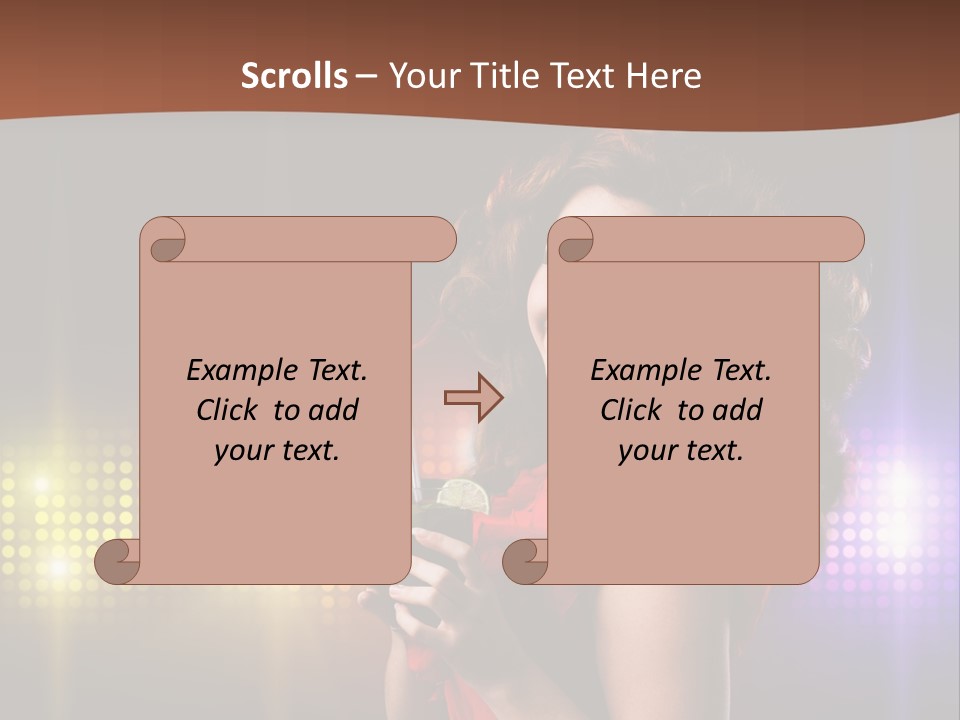 Beauty Aside Nightlife PowerPoint Template