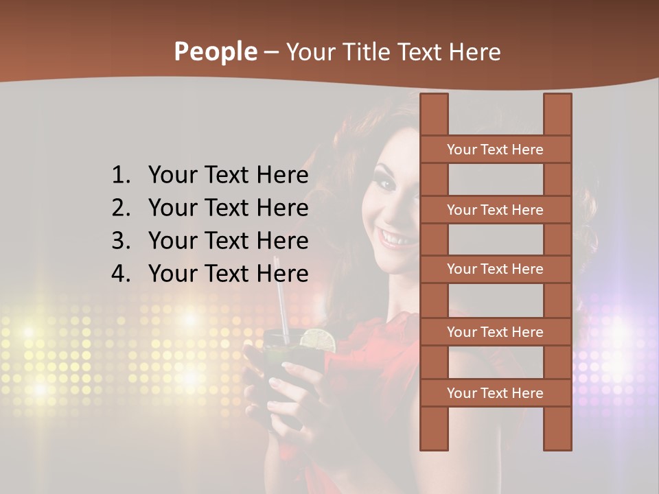 Beauty Aside Nightlife PowerPoint Template