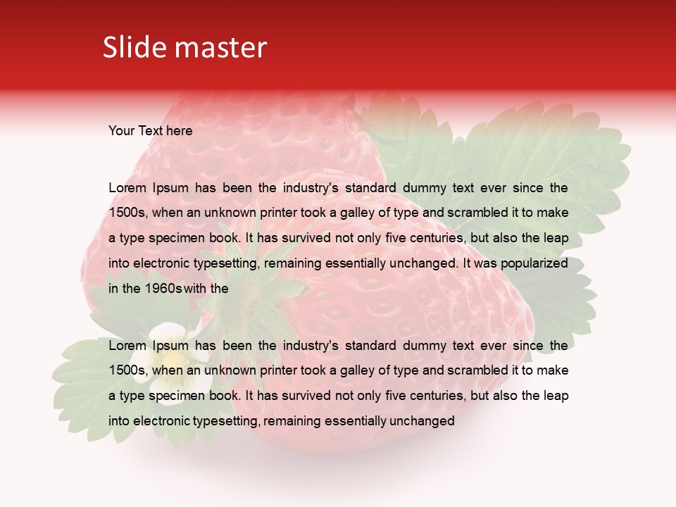 Juicy Red Fresh PowerPoint Template