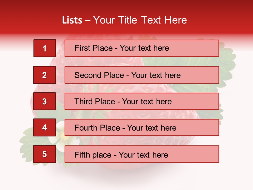 Juicy Red Fresh PowerPoint Template
