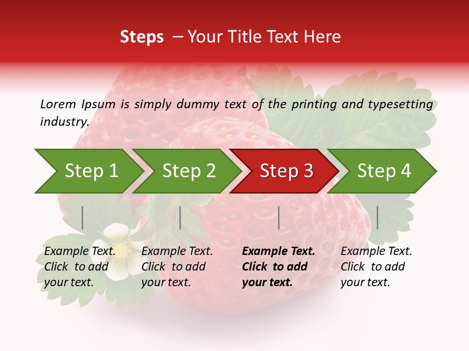Juicy Red Fresh PowerPoint Template