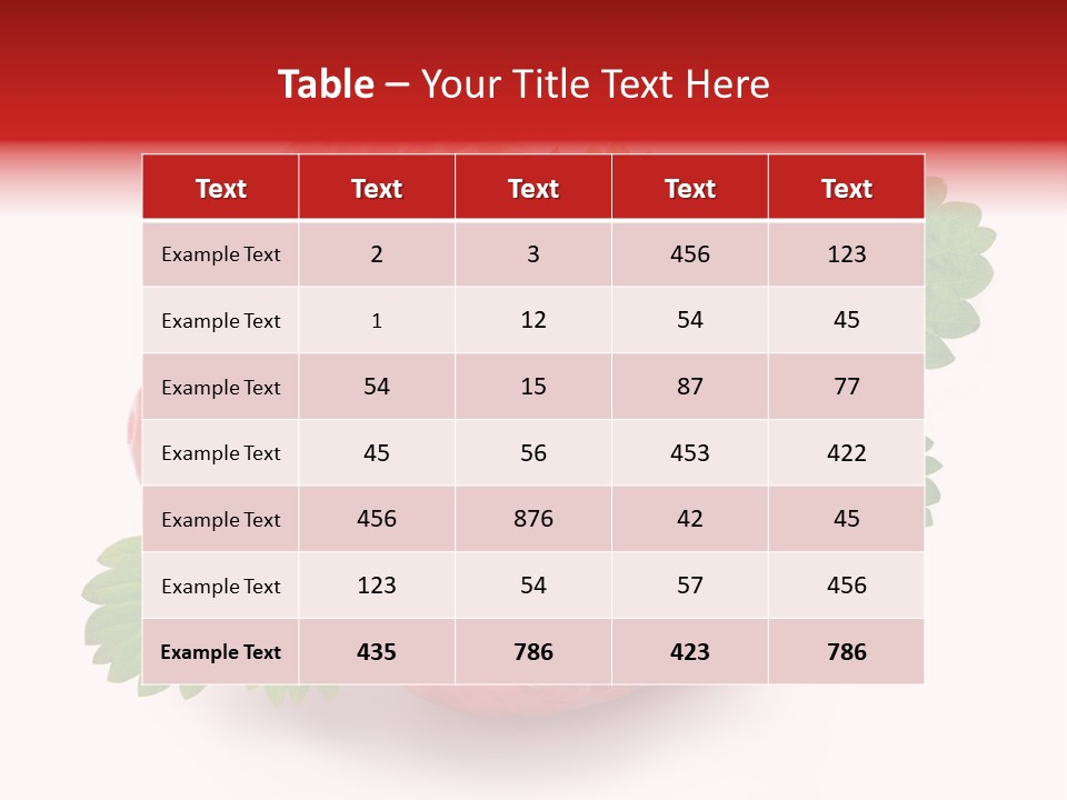 Juicy Red Fresh PowerPoint Template
