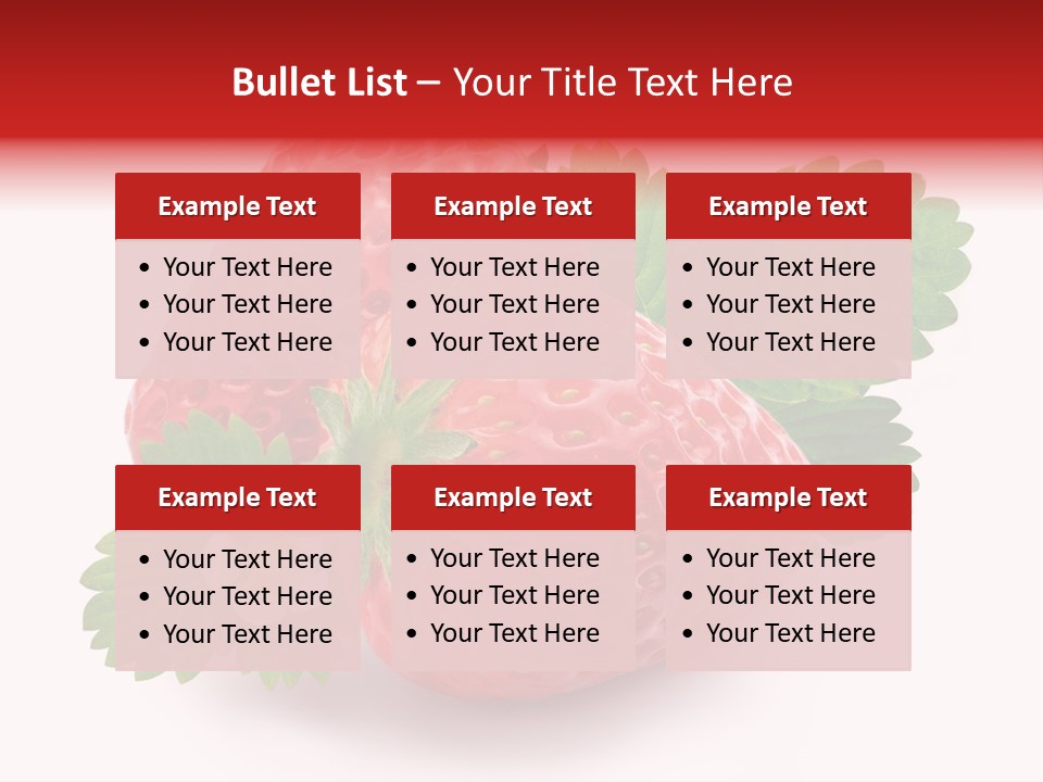Juicy Red Fresh PowerPoint Template