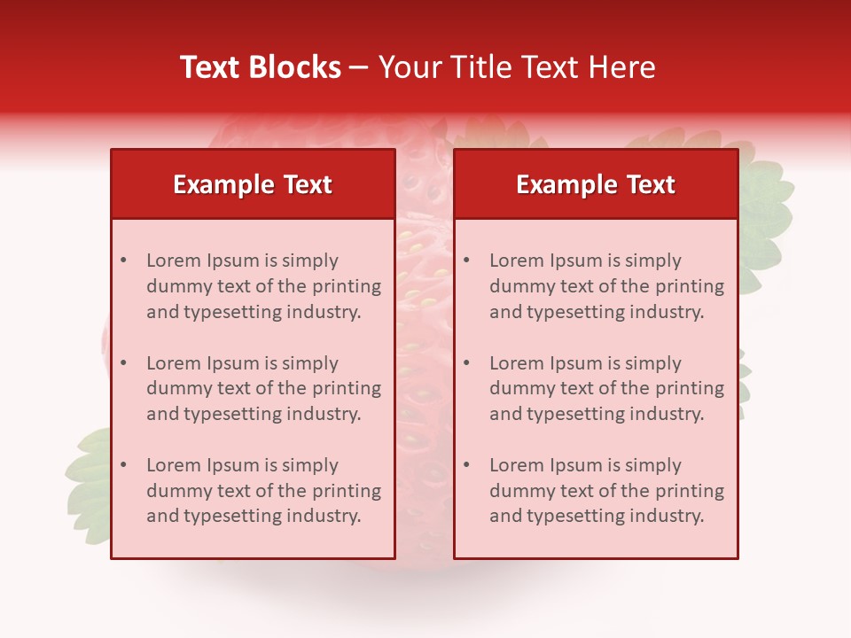 Juicy Red Fresh PowerPoint Template