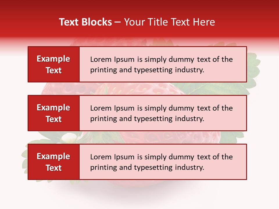 Juicy Red Fresh PowerPoint Template