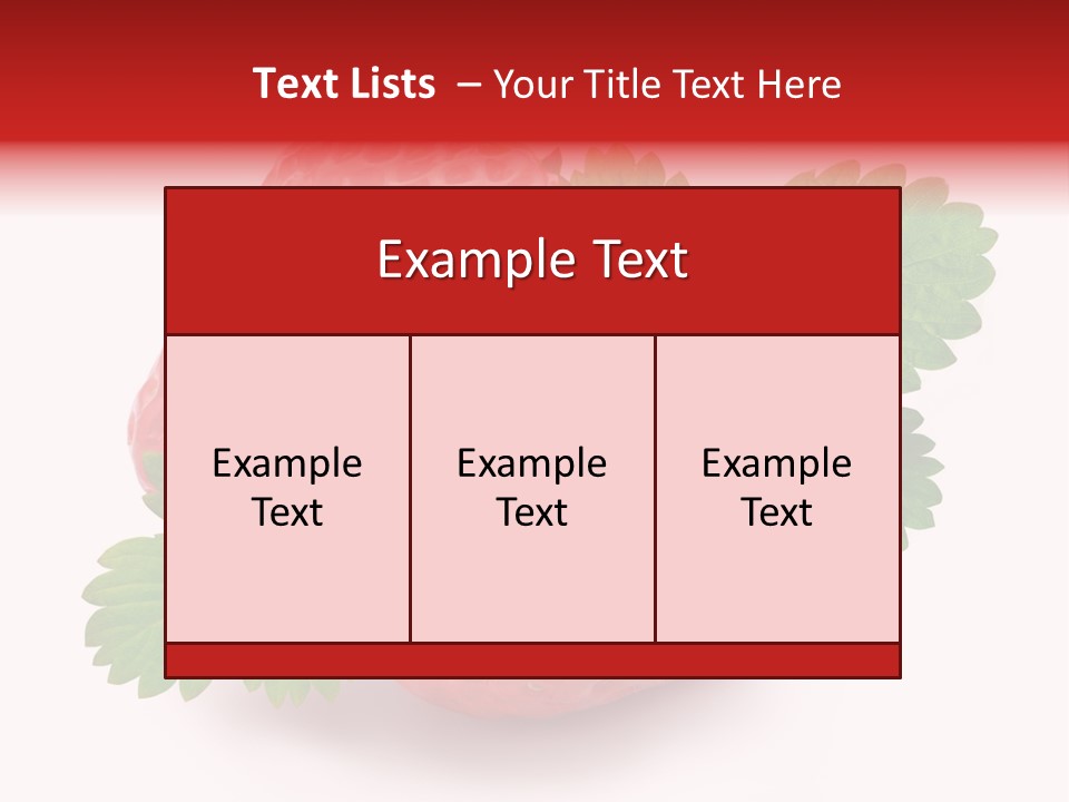 Juicy Red Fresh PowerPoint Template