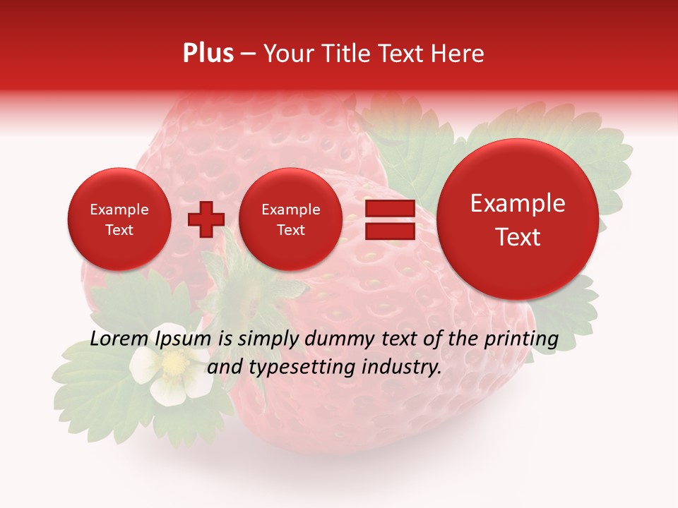 Juicy Red Fresh PowerPoint Template