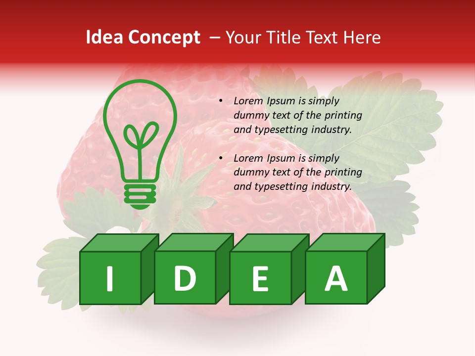 Juicy Red Fresh PowerPoint Template