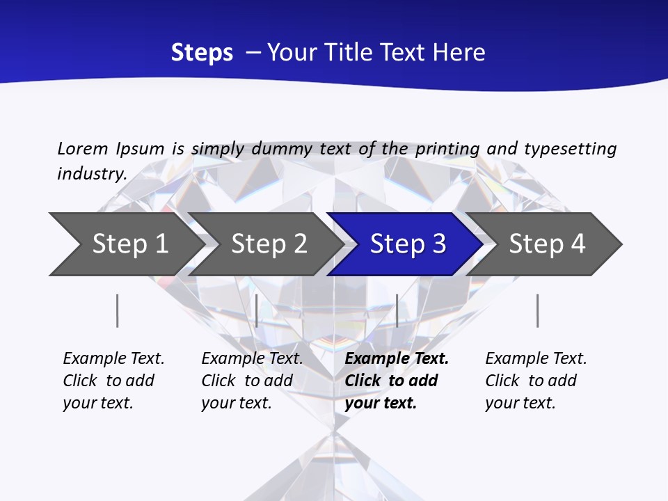 Shape Diamond Precious PowerPoint Template