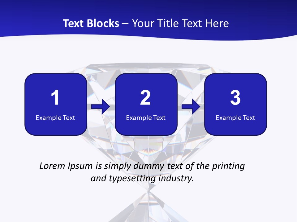 Shape Diamond Precious PowerPoint Template