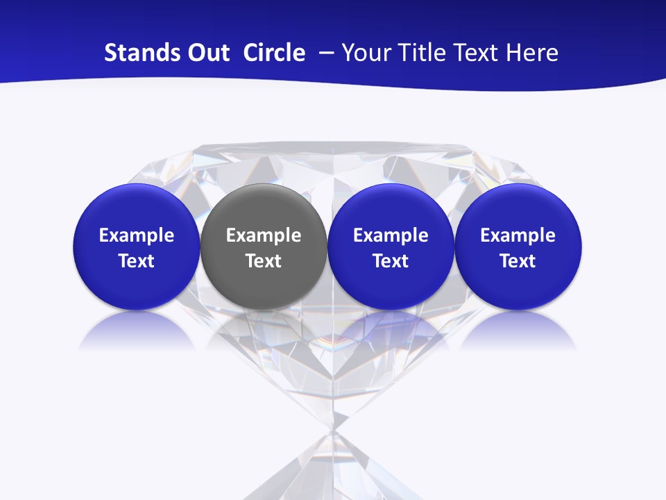 Shape Diamond Precious PowerPoint Template