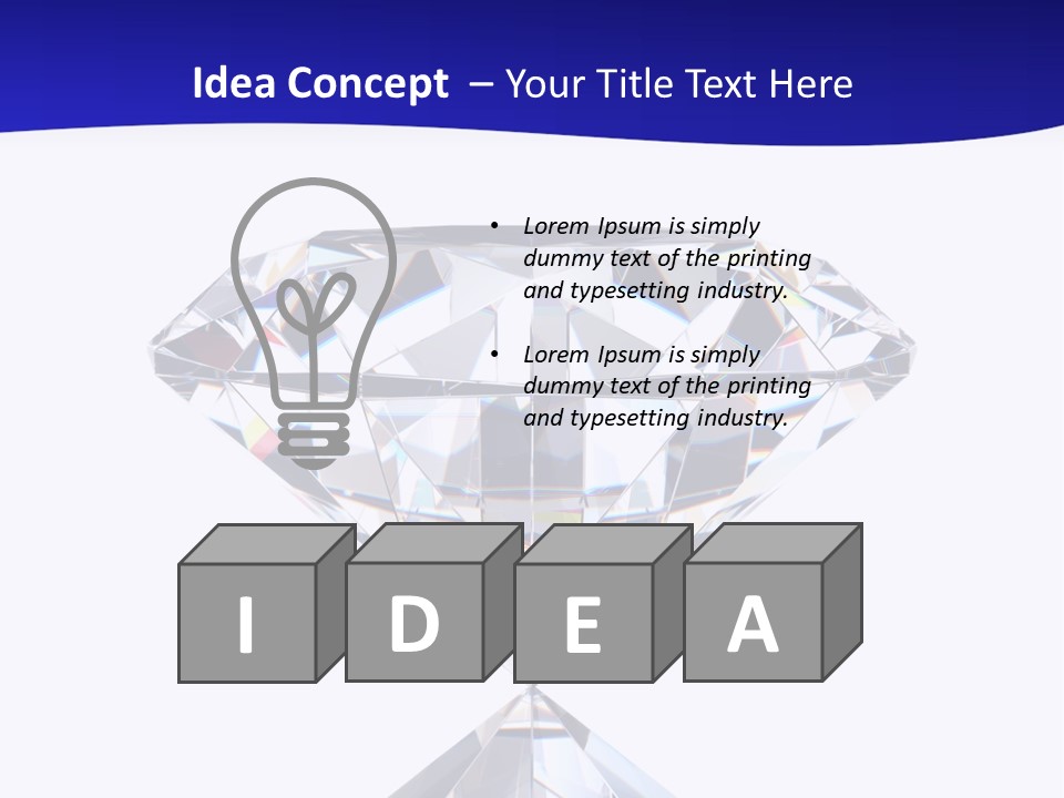 Shape Diamond Precious PowerPoint Template