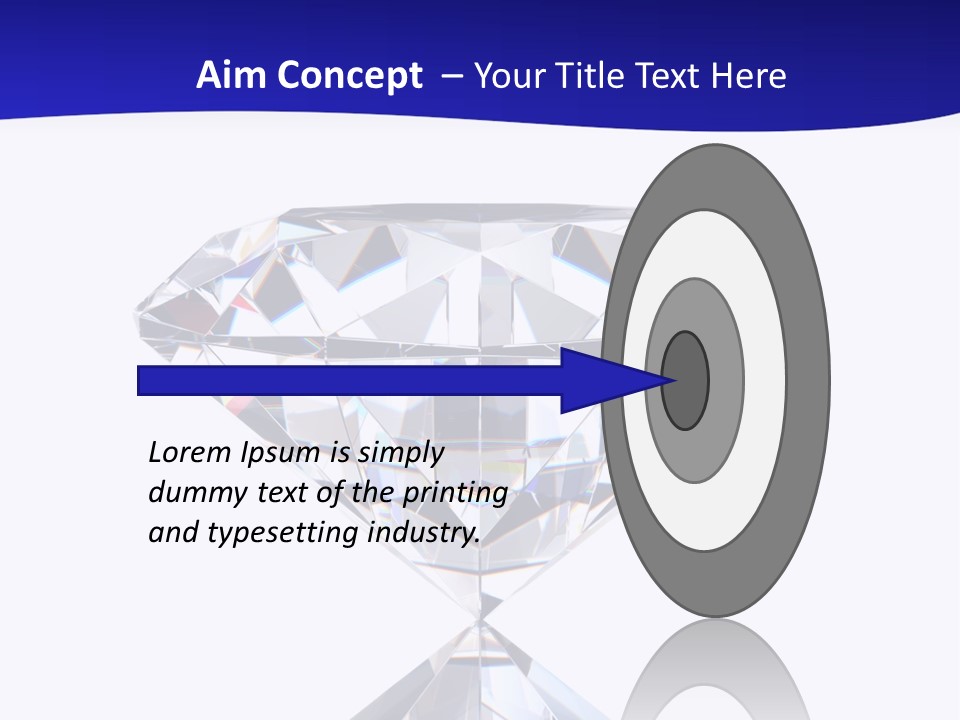 Shape Diamond Precious PowerPoint Template