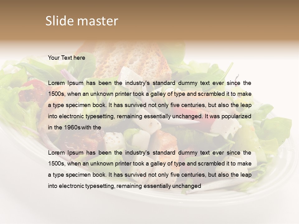 Slice Roasted Meat PowerPoint Template