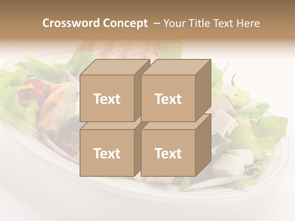 Slice Roasted Meat PowerPoint Template